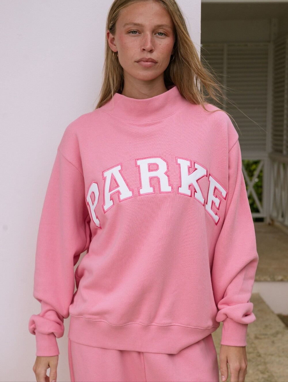 New PARKE Heritage Varsity Mockneck Summerland CONCH L/XL *SOLD OUT*